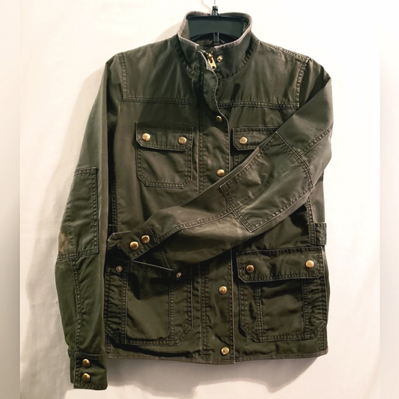 J.Crew Downtown Field Waxed Military Cotton Jacket Size: XS - Picture 4 of 10